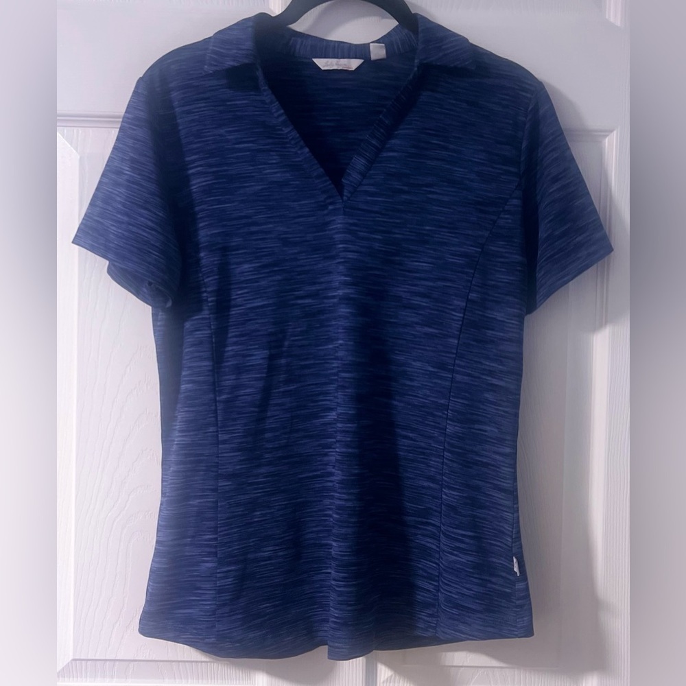 Women's Lady Hagan Essentials Blue Performance Short Sleeved Polo